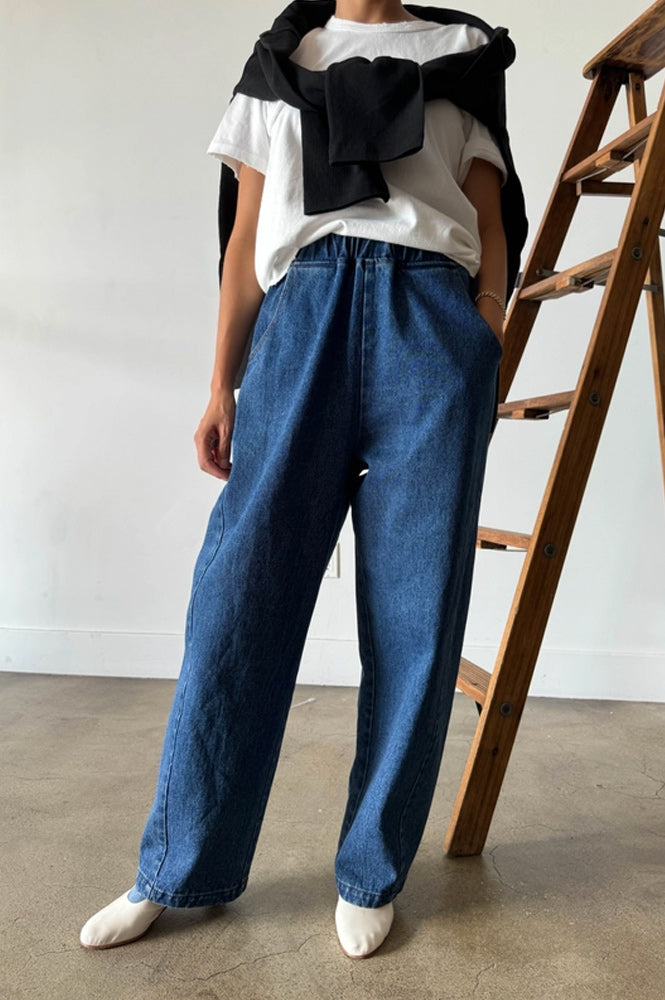 Le Bon Shoppe Long Arc Blue Denim Pants