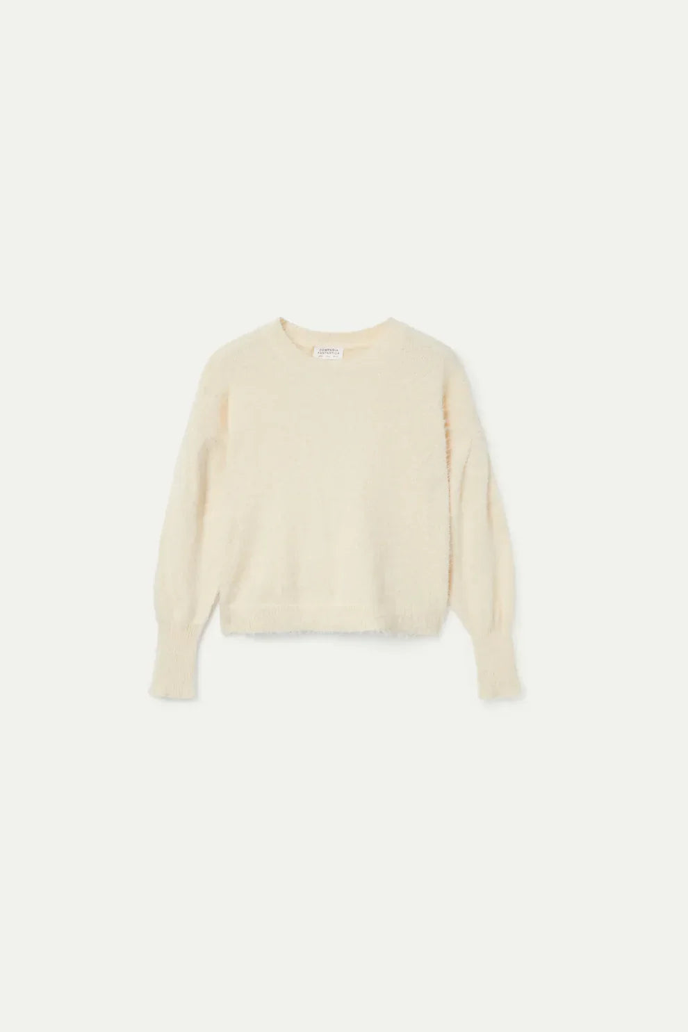 Compania Fantastica Buttermilk Textured Knit Sweater