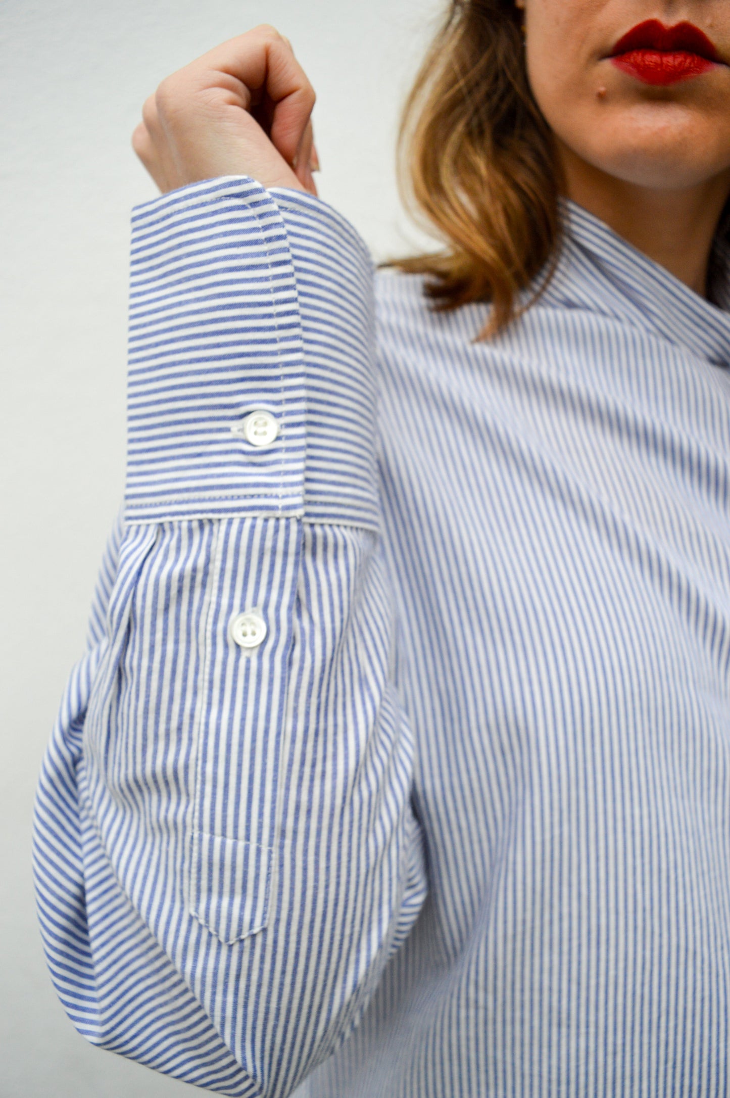 Vanessa Bruno Esteban Blue Stripe Blouse