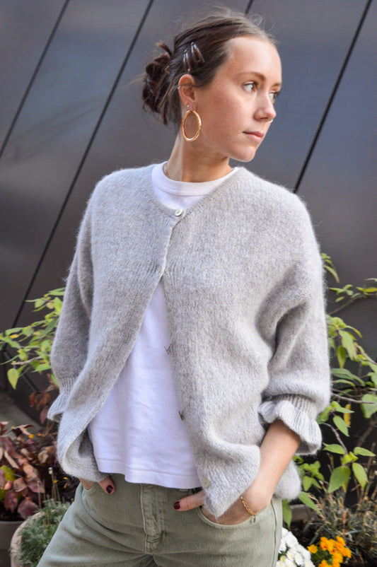 Marta Julianna Light Grey Cardigan