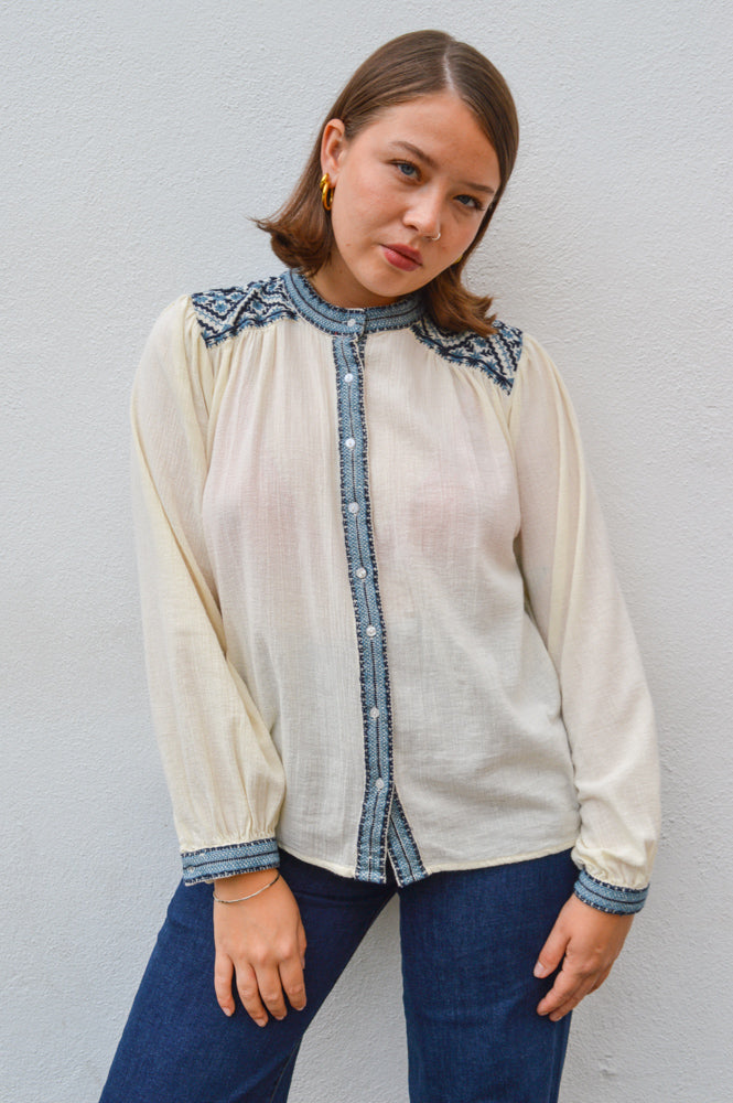 Maison Hotel Wandering Star Beth Sapphire Blouse