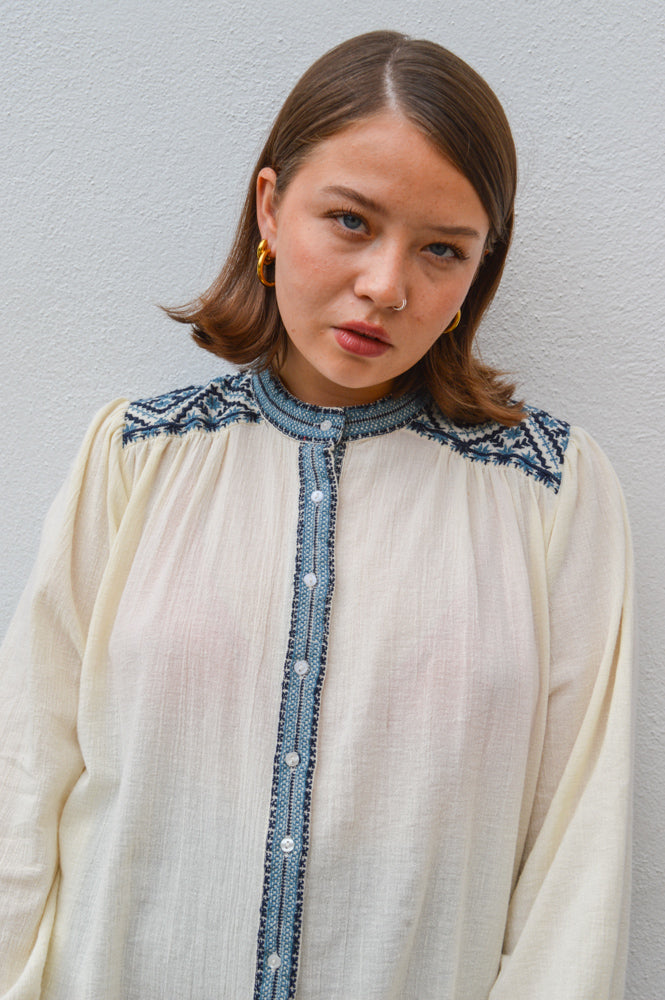 Maison Hotel Wandering Star Beth Sapphire Blouse