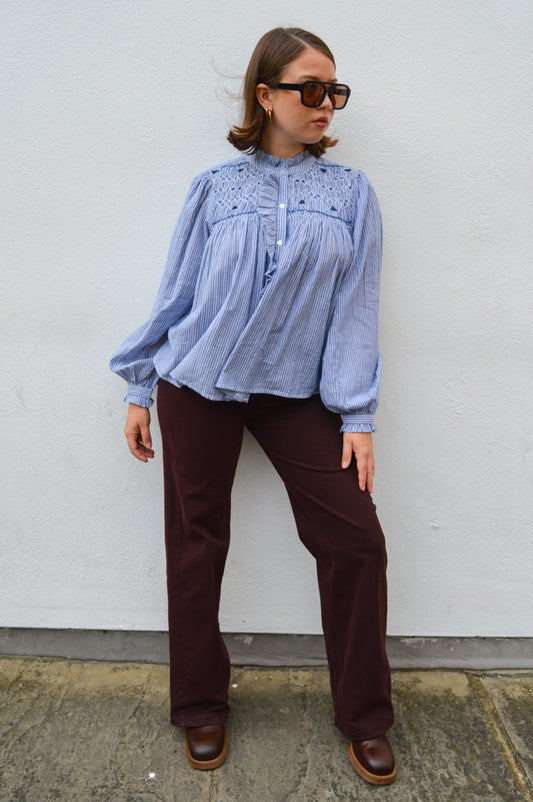 Maison Hotel Easy Peasey Paula Brick Brown Pants