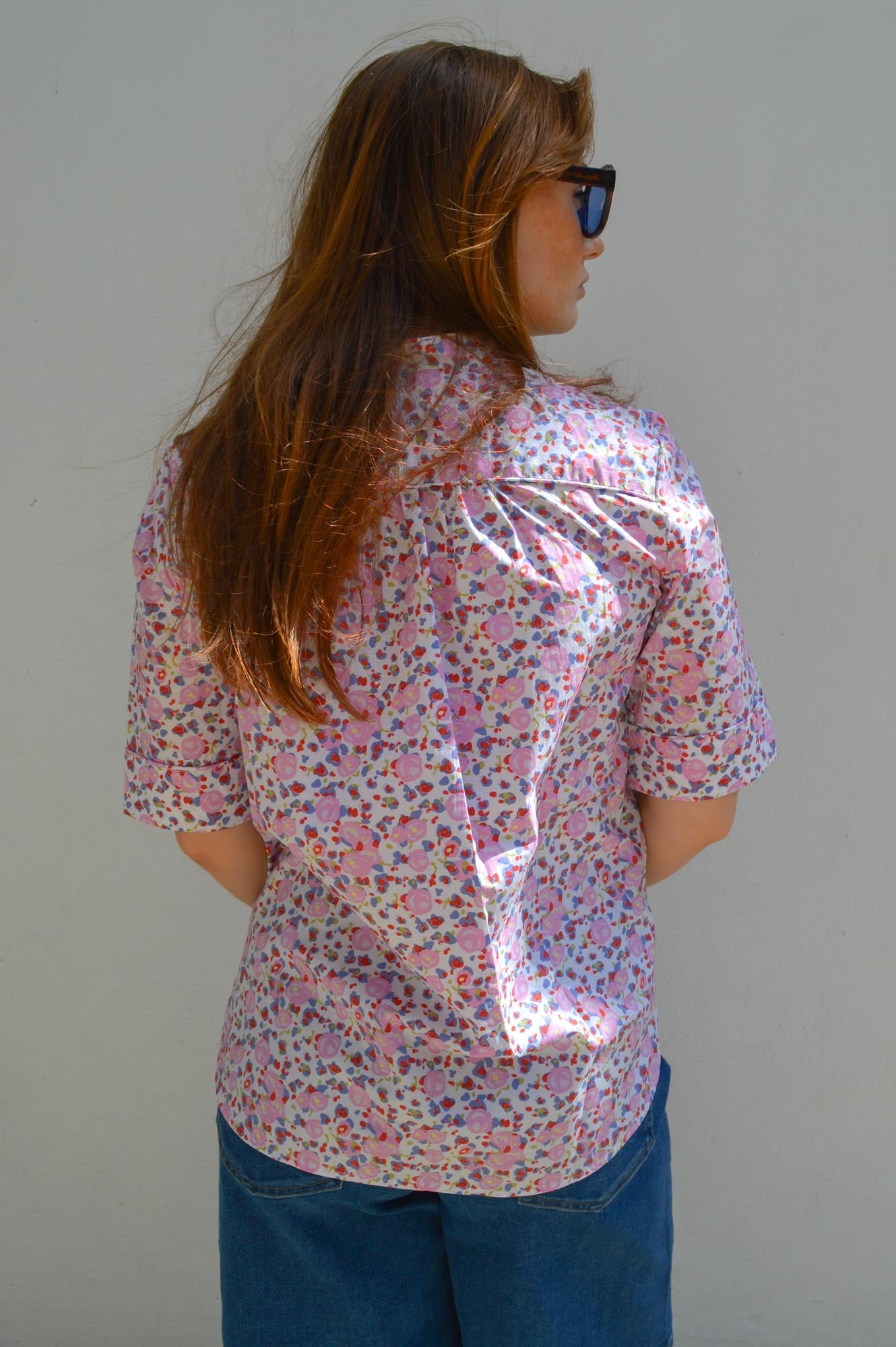 Baum Und Pferdgarten Molly Pink Liberty Flower Blouse