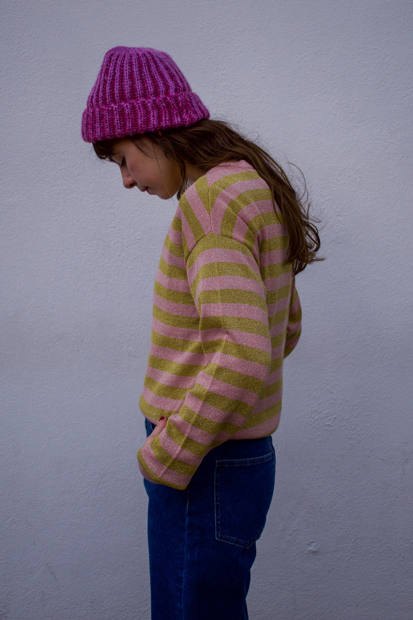 Bonté Ottilie Olive/Rose Jumper