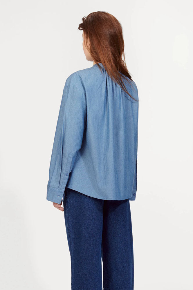 Nué Notes Florian Dusty Blue Shirt