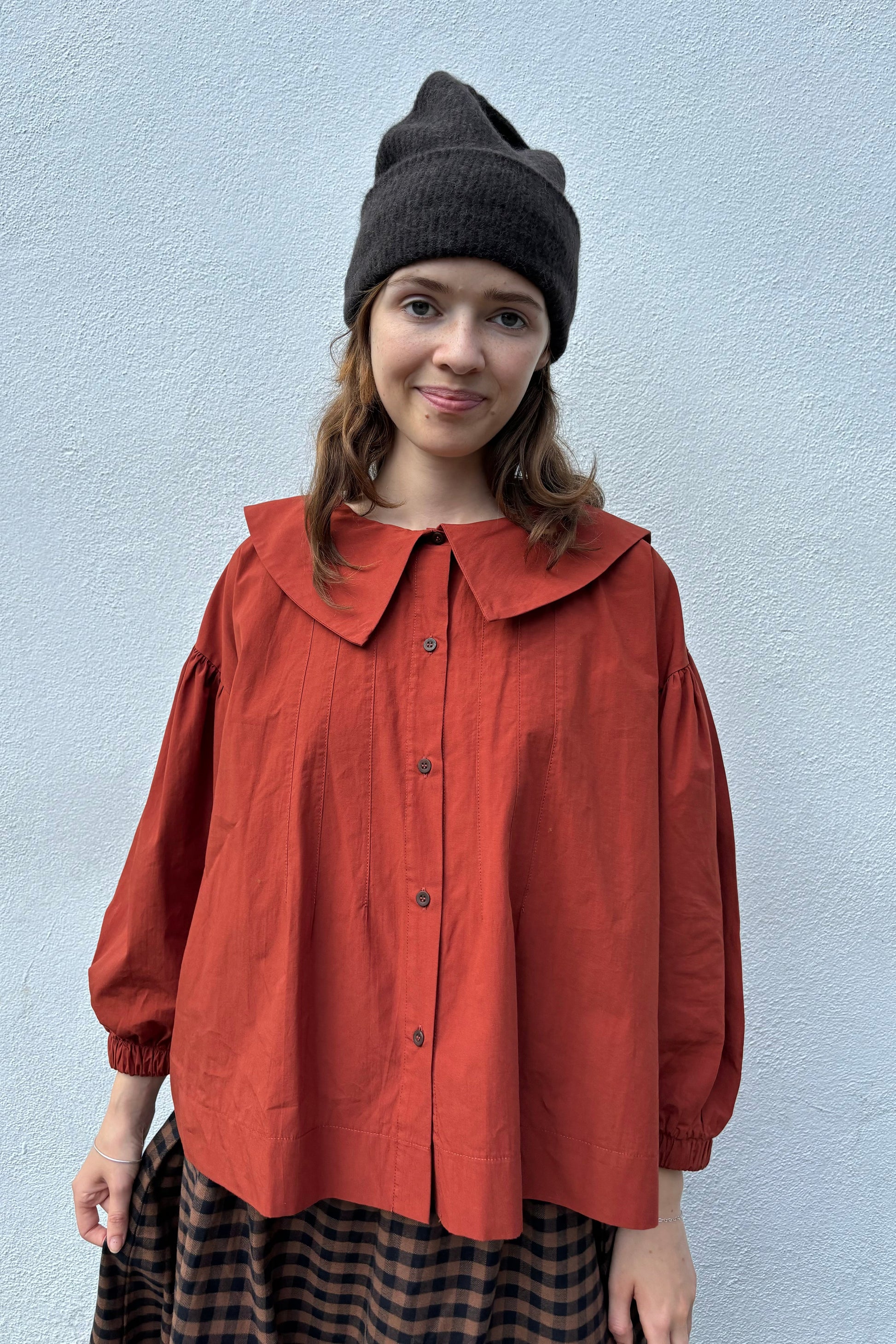 Beamont Organic Prunus Paprika Poplin Shirt