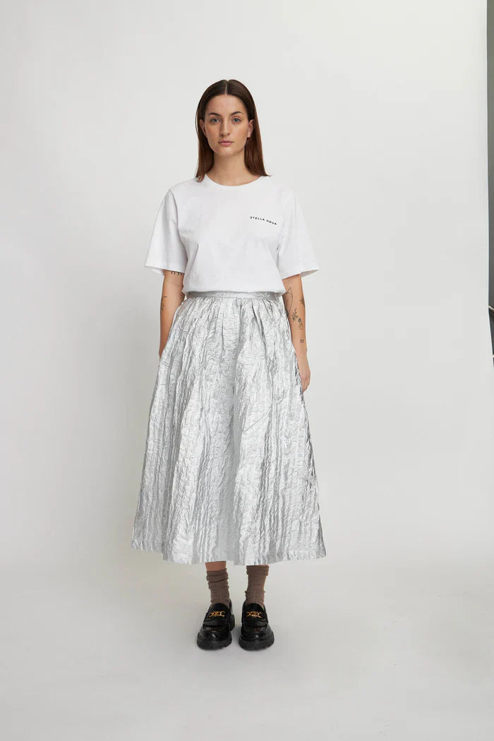 Stella Nova Silver Bomb Pearl Silver Skirt