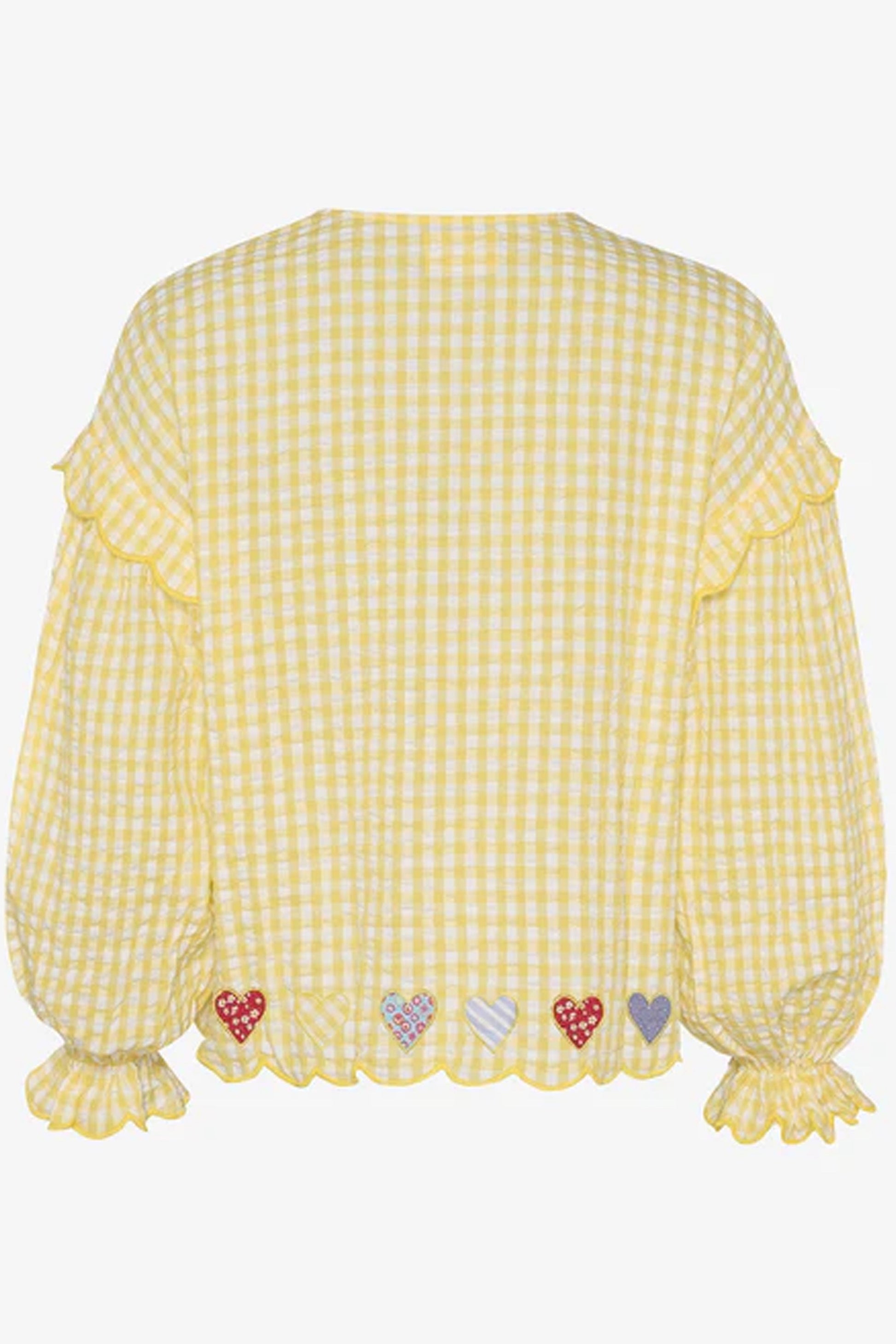 Sissel Edelbo Kamal Yellow Check Top