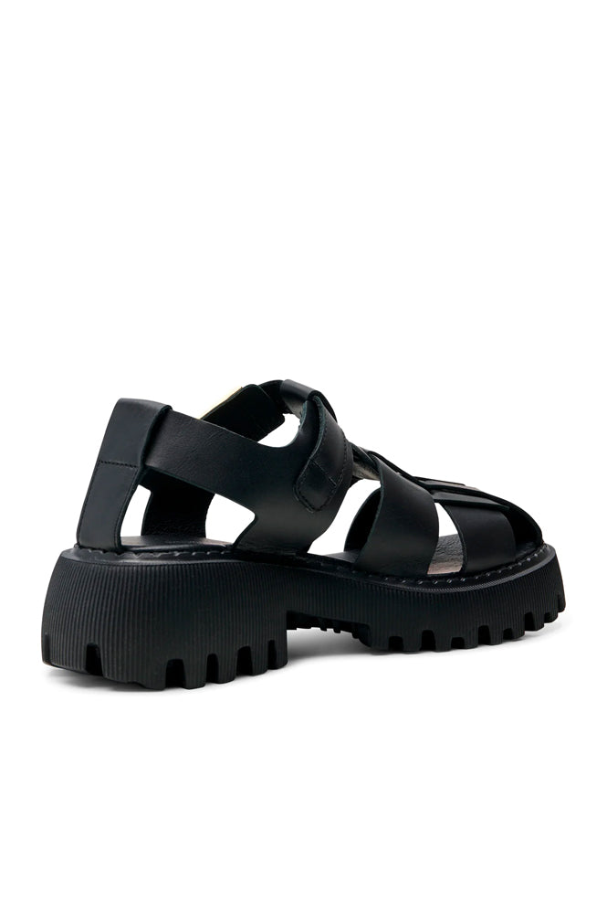 Shoe The Bear Posey Fisherman Black Sandals